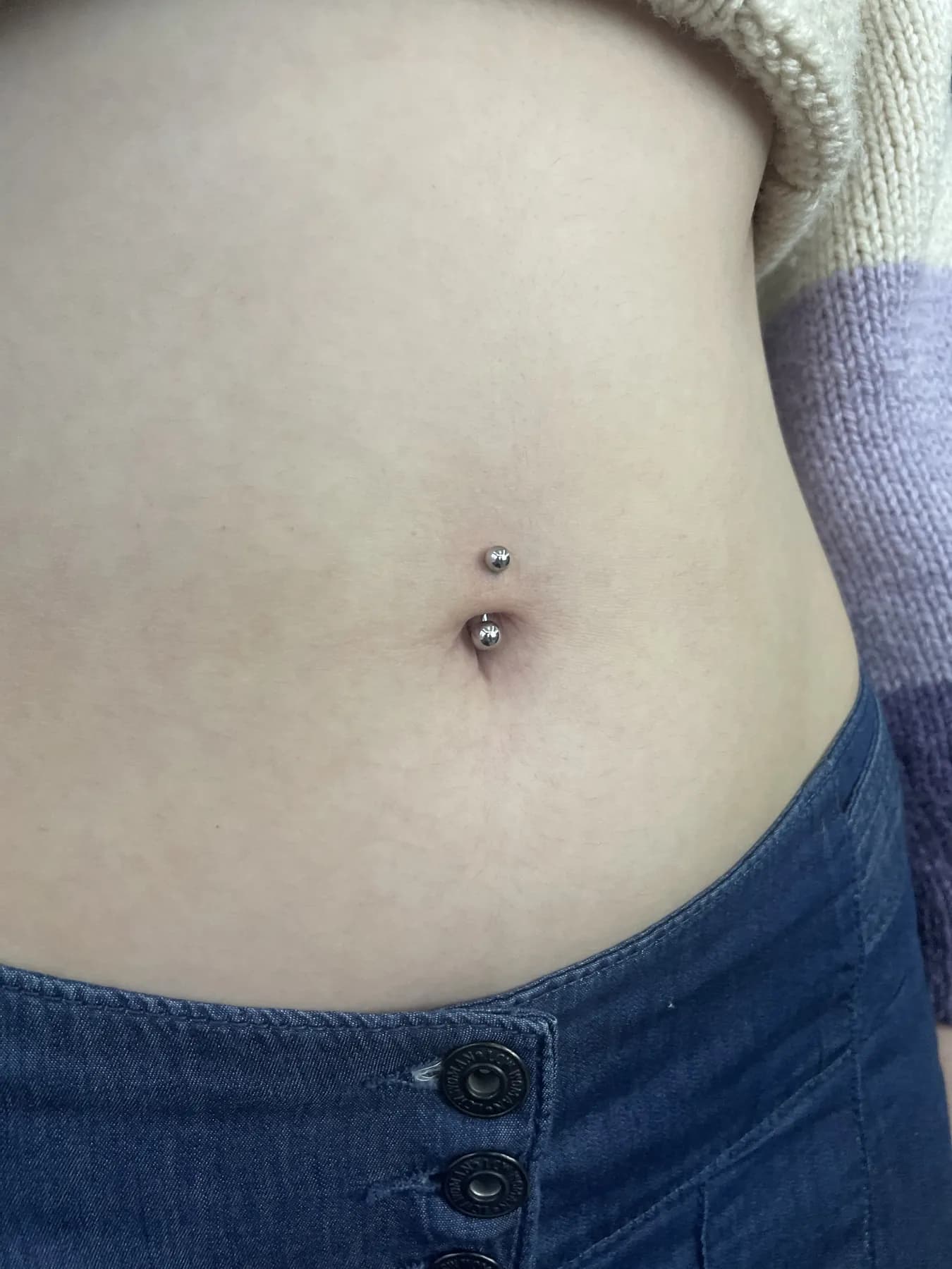Göbek PIERCING — Titanyum Barbell